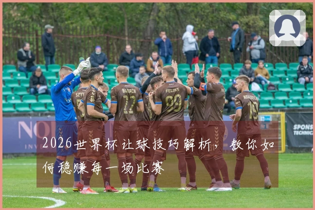 2026世界杯让球技巧解析，教你如何稳赚每一场比赛